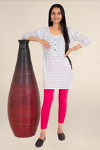 Women Dark Fuscia Ankle Length Legging