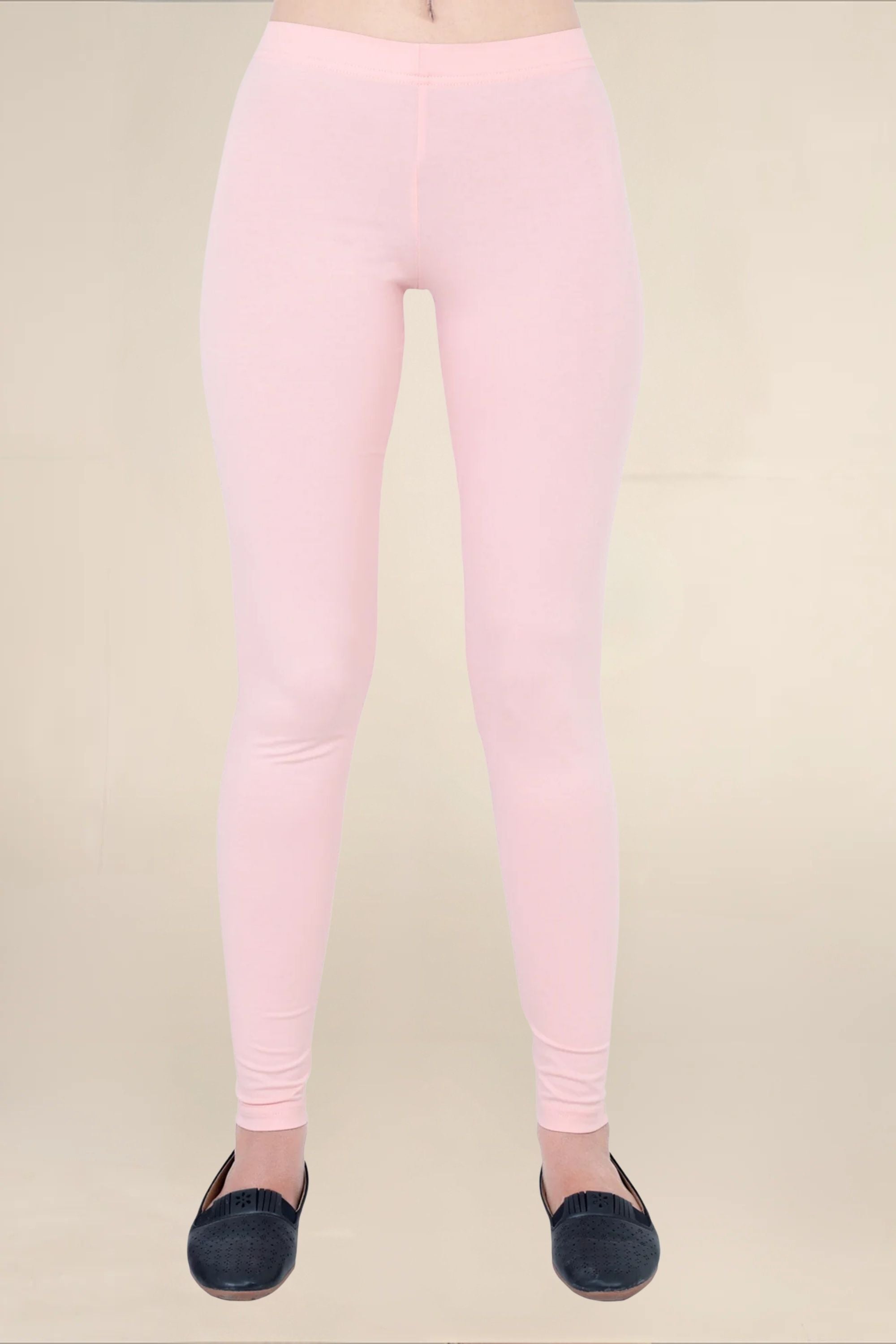 Women Dusty Pink Breathable Long Length Legging