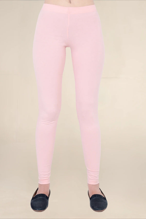 Women Dusty Pink Breathable Long Length Legging