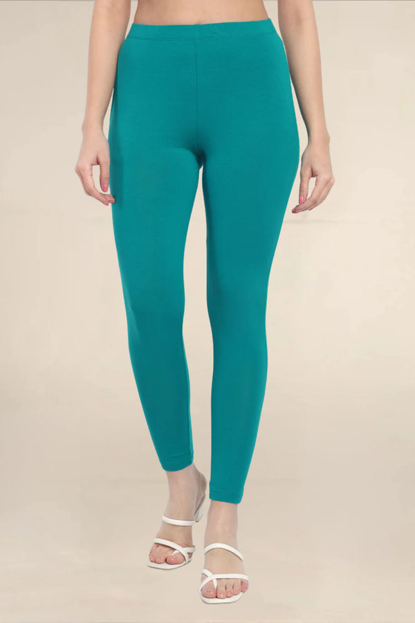 WOMENS JADE GREEN REGULAR LENGTH POCKET LEGGING