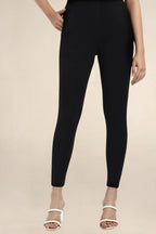 ONE SKY WOMEN BLACK SOLID LEGGINGS
