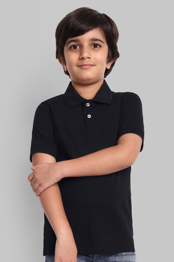 Boys Classic Cotton Polo T-Shirt Green