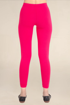 Women Dark Fuscia Ankle Length Legging