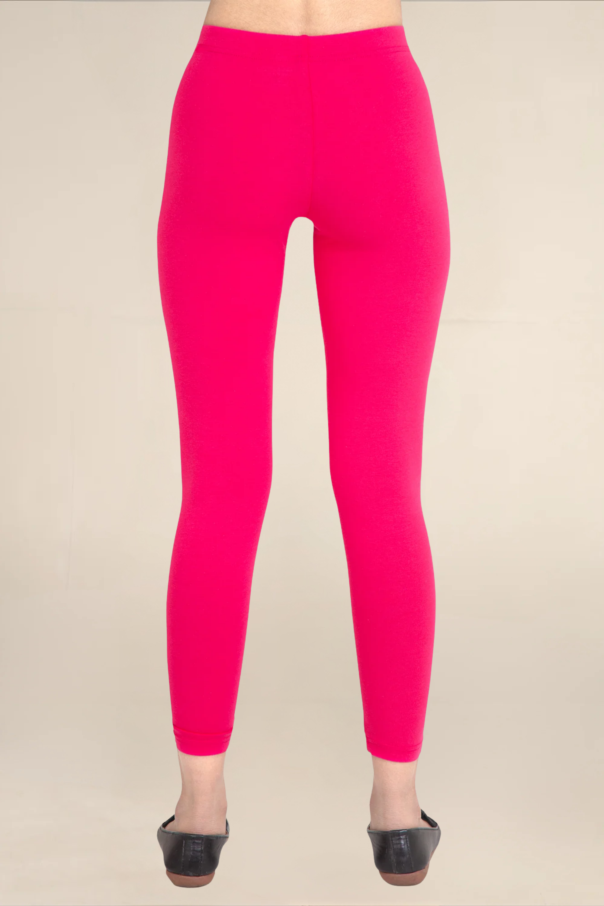 Women Dark Fuscia Ankle Length Legging