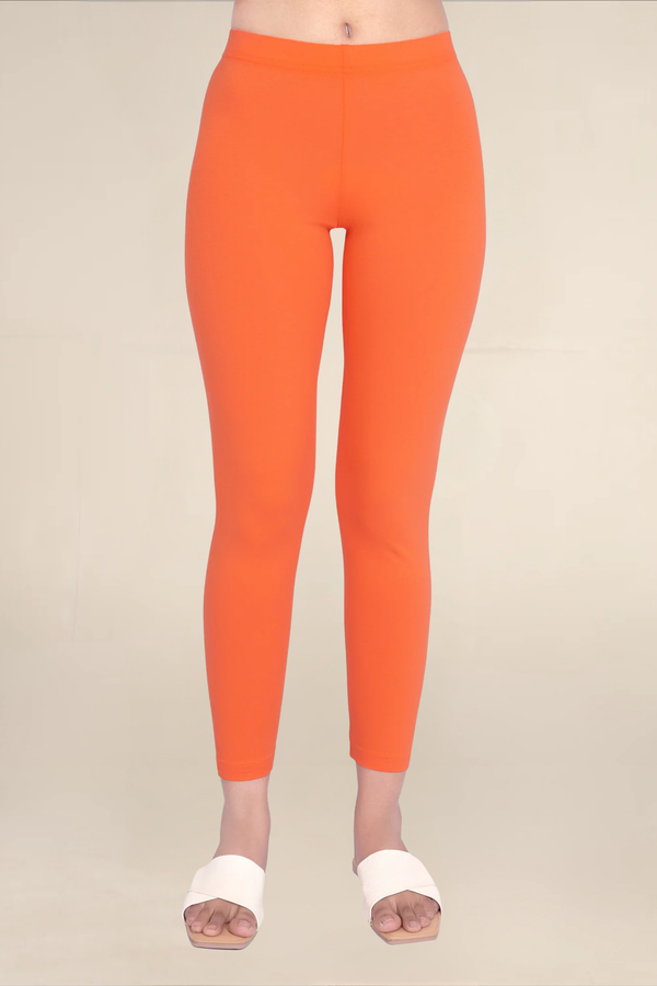 Women Coral Ankle Length Legging