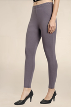 Women ST-Shirtl Grey Ankle Length Legging