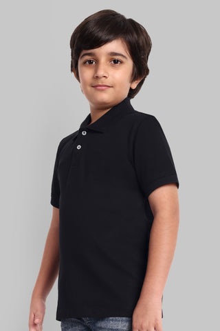 Boys Classic Cotton Polo T-Shirt Green