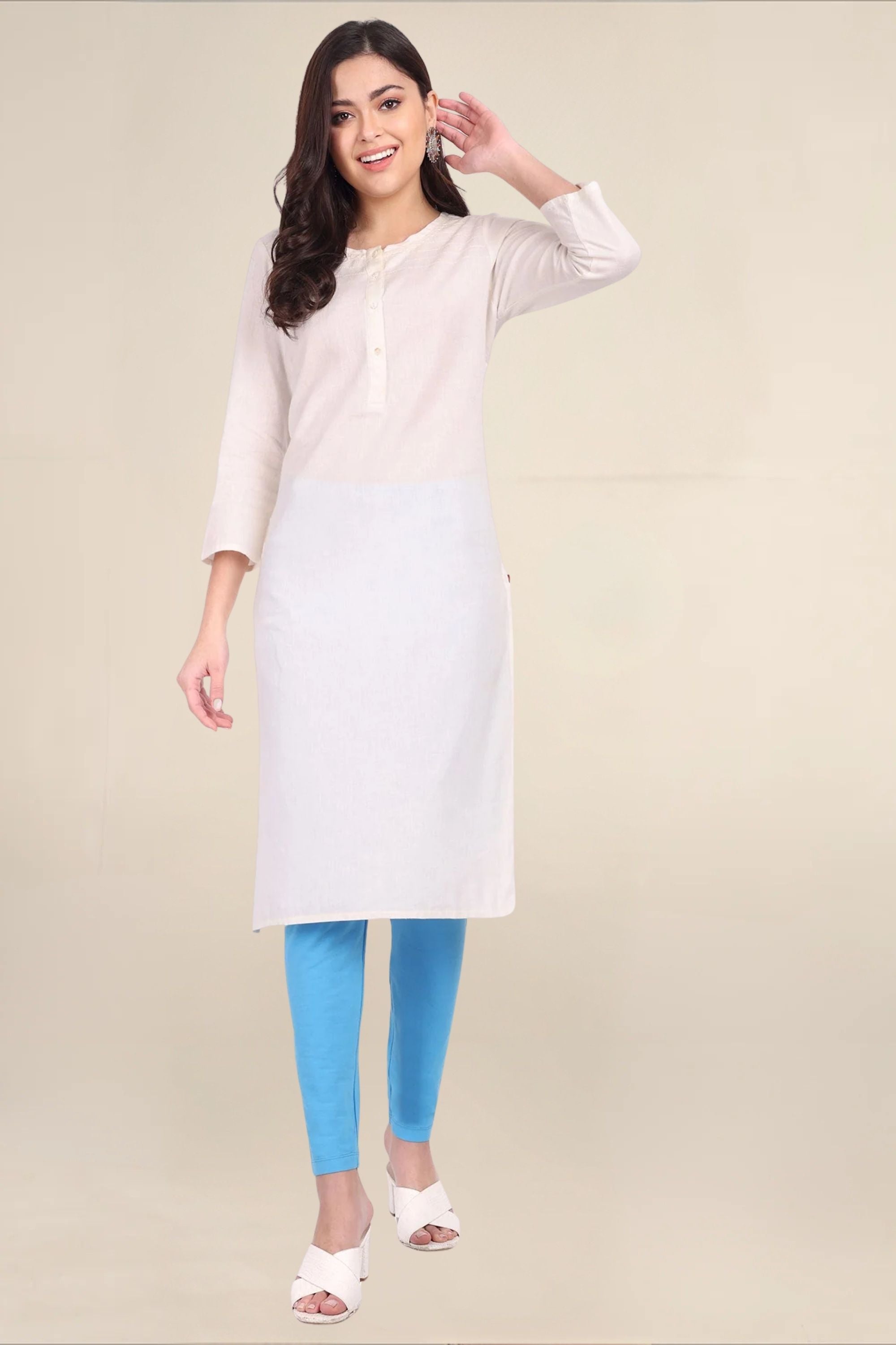 Women Dark Sky Blue Regular Legging