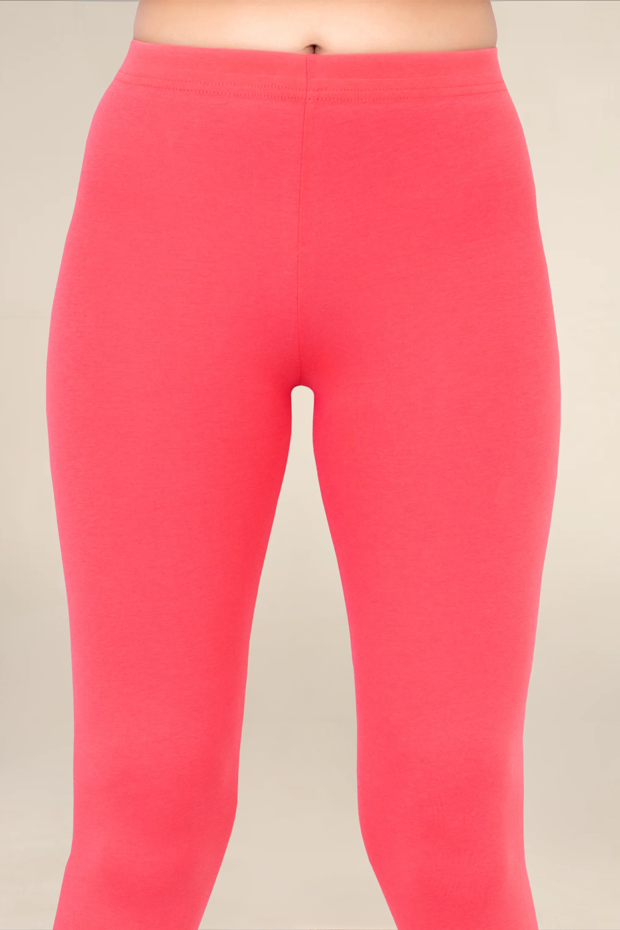 Women Bubblegum Pink Ankle Length Legging