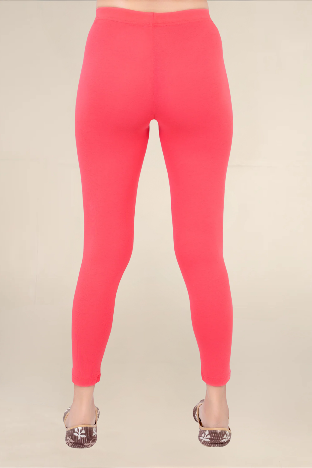 Women Bubblegum Pink Ankle Length Legging