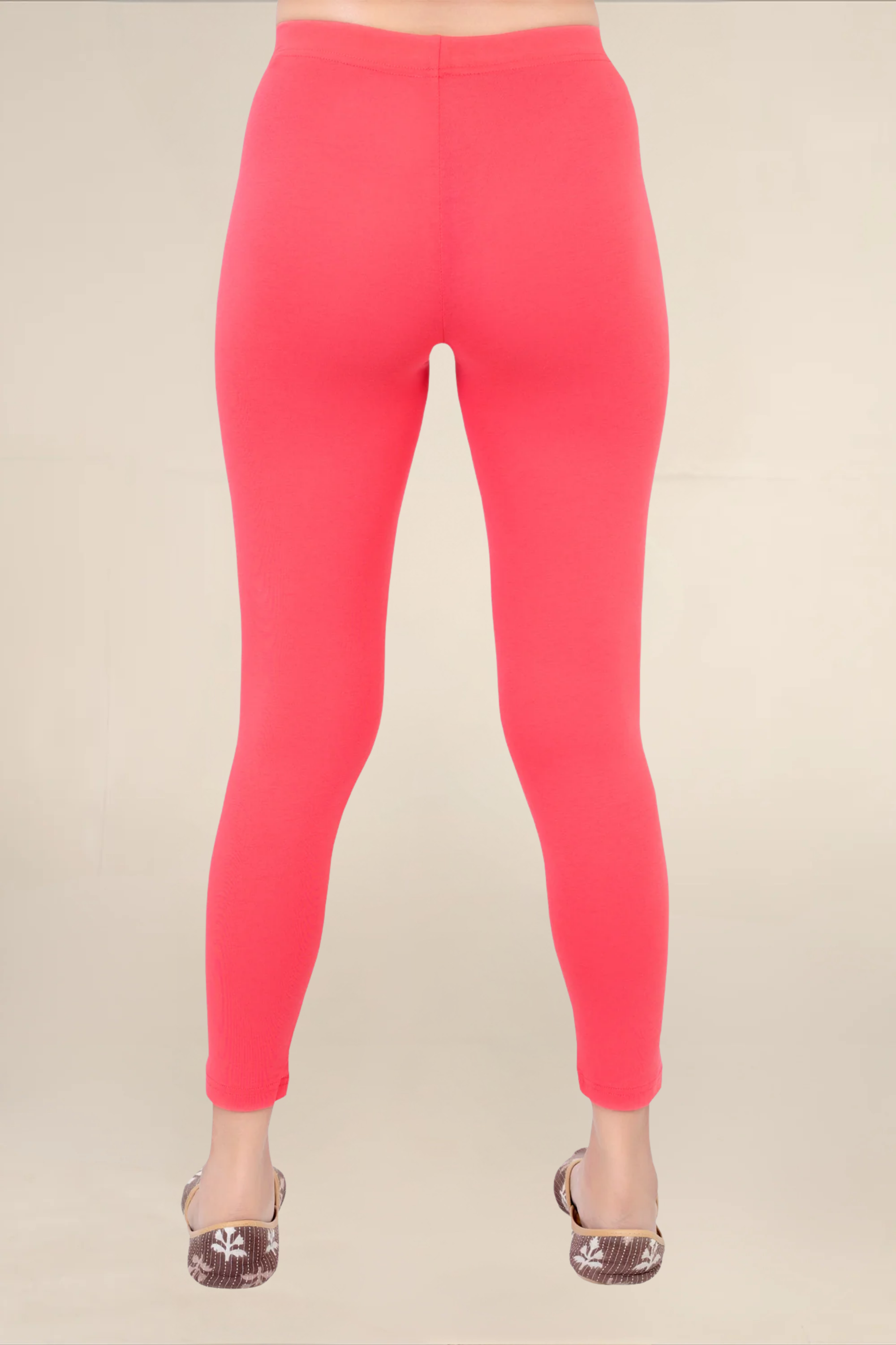Women Bubblegum Pink Ankle Length Legging