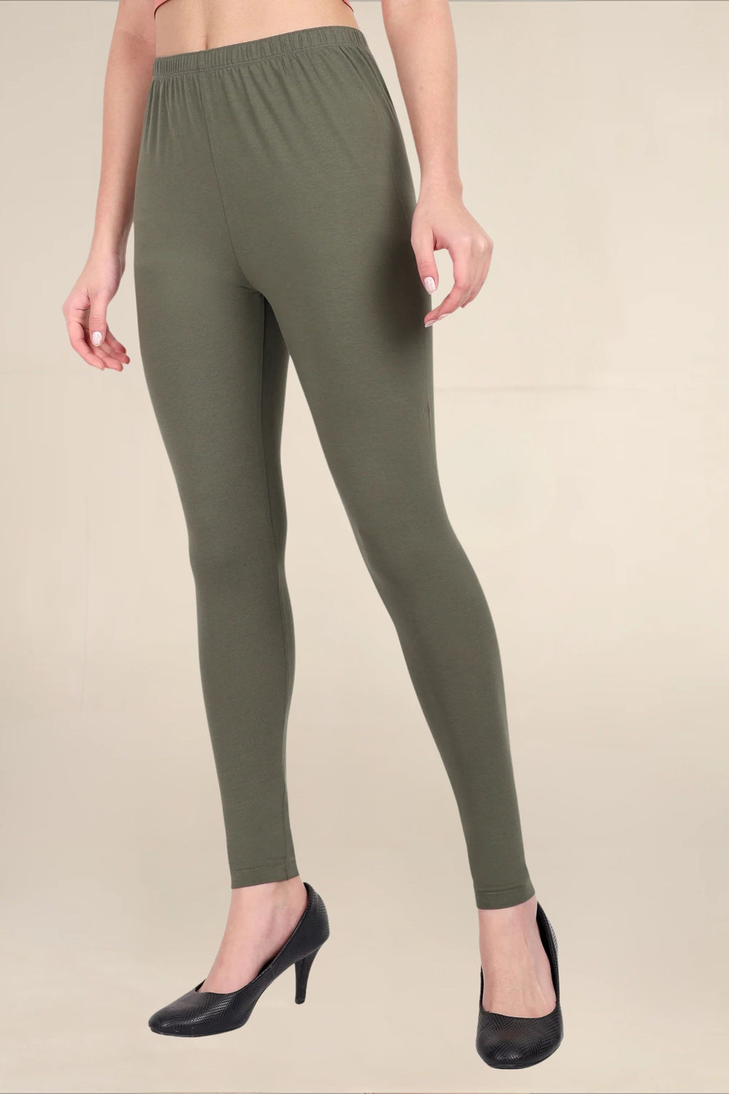 Women Dark Military Breathable Long Length Legging