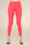 Women Bubblegum Pink Ankle Length Legging