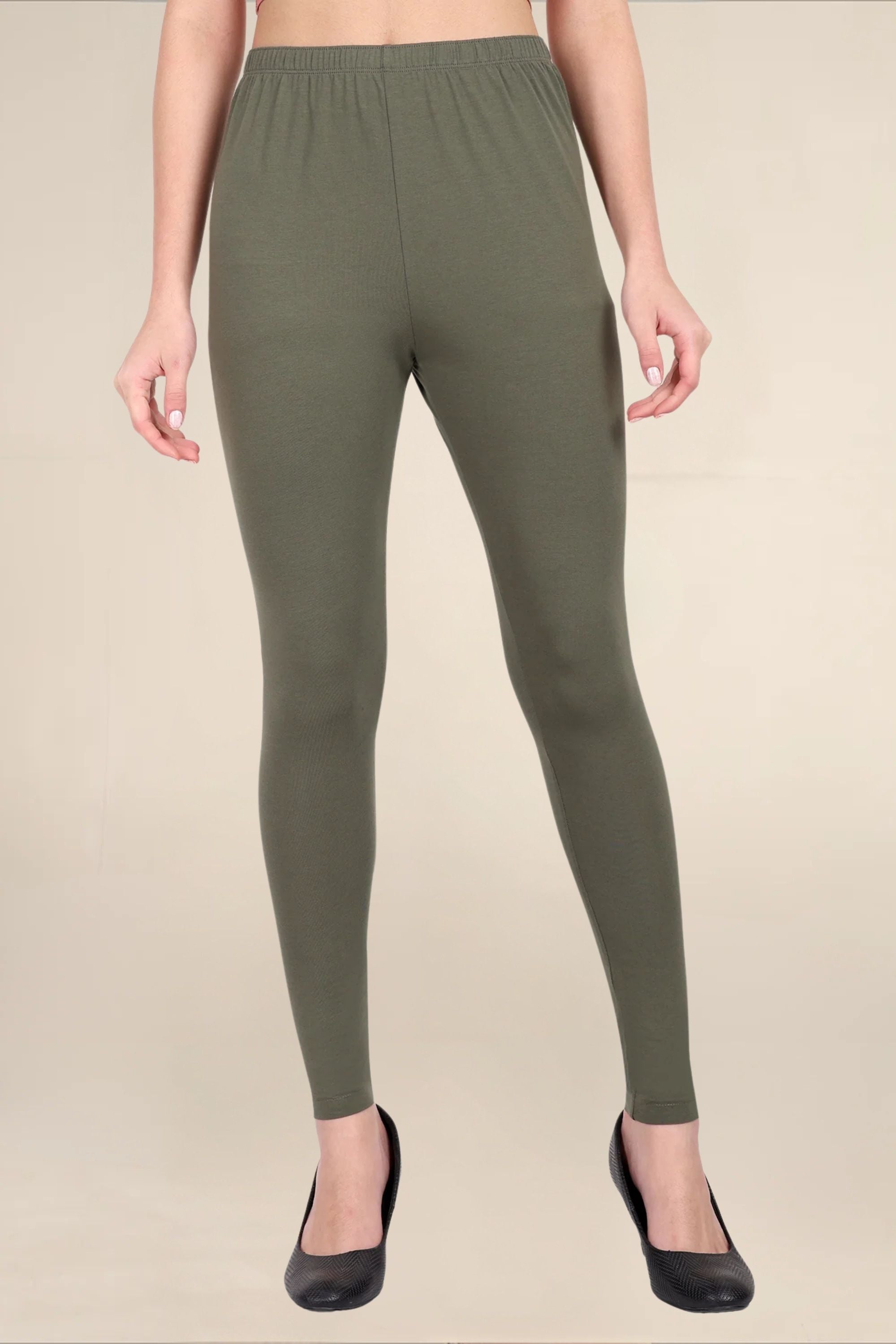 Women Dark Military Breathable Long Length Legging