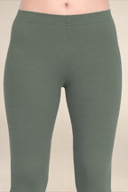 Women Dark Henna Breathable Long Length Legging