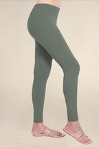 Women Dark Henna Breathable Long Length Legging