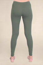 Women Dark Henna Breathable Long Length Legging
