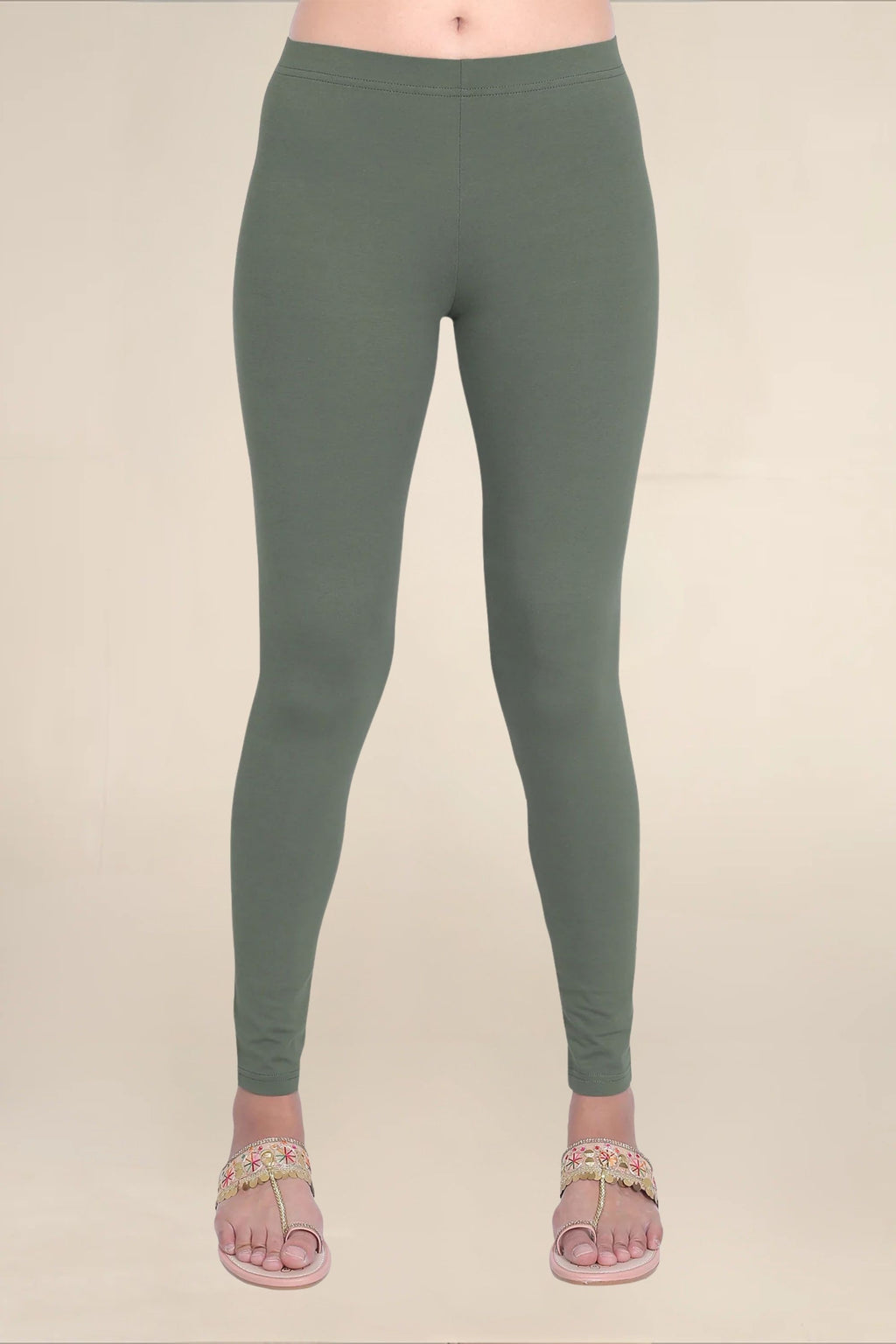 Women Dark Henna Breathable Long Length Legging