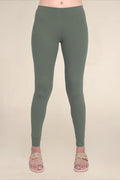 Women Dark Henna Breathable Long Length Legging