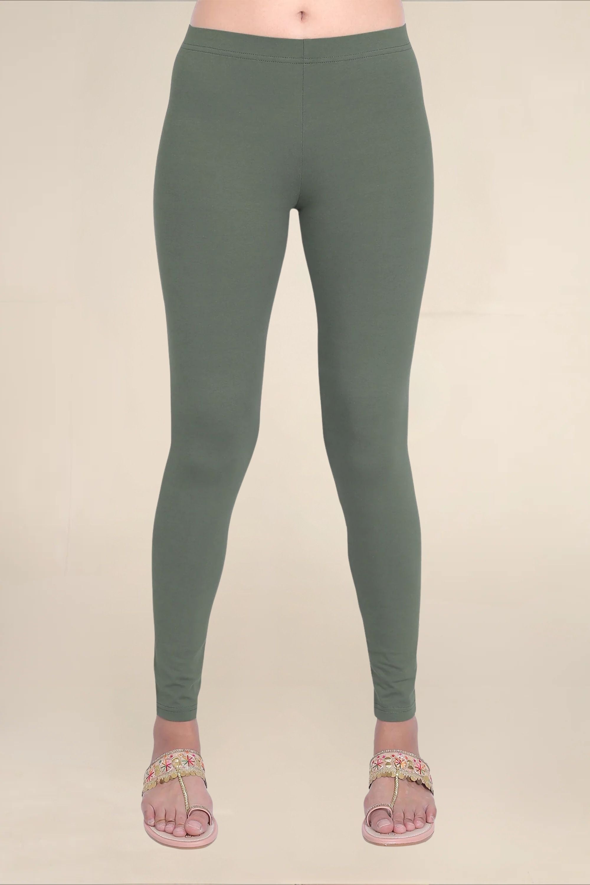 Women Dark Henna Breathable Long Length Legging