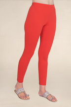 Women Bright Red Ankle Length Legging