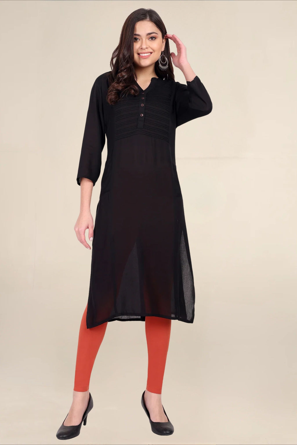 Women Coral Breathable Long Length Legging