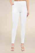 Women White Regular Legging