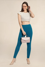 Women Teal Ankle Length Legging