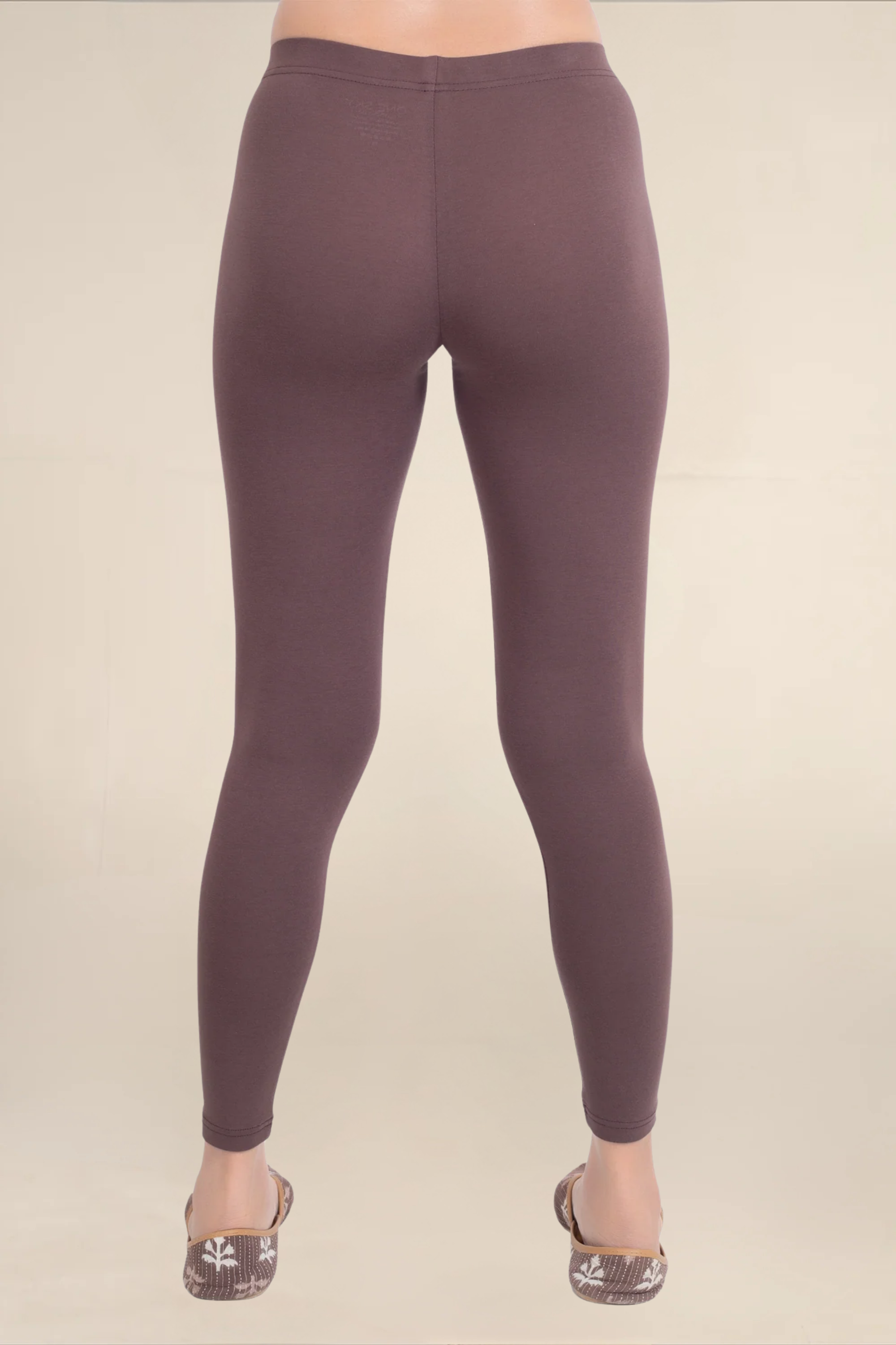 Women Dark Brown Ankle Length Legging