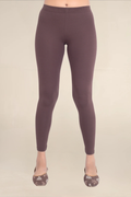 Women Dark Brown Ankle Length Legging