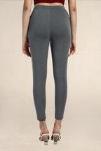 Women Fossil Grey Ankle Length Legging