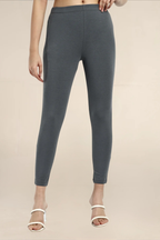 Women Fossil Grey Ankle Length Legging