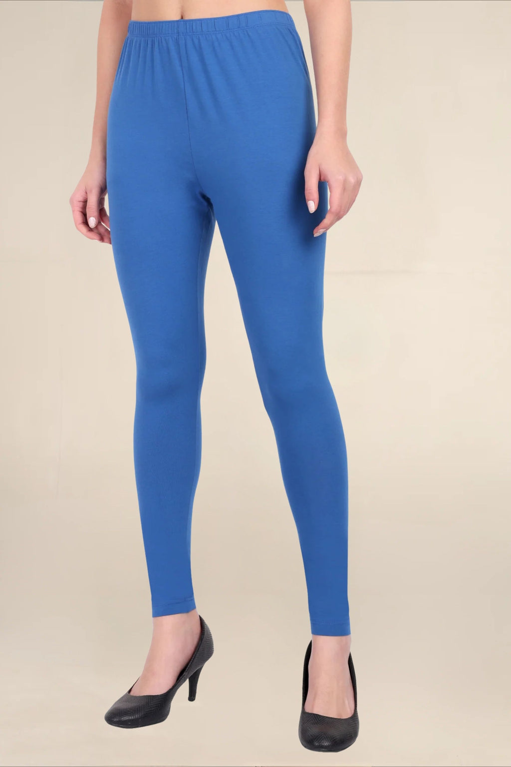 Women Bright Royal Breathable Long Length Legging
