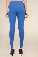 Women Bright Royal Breathable Long Length Legging