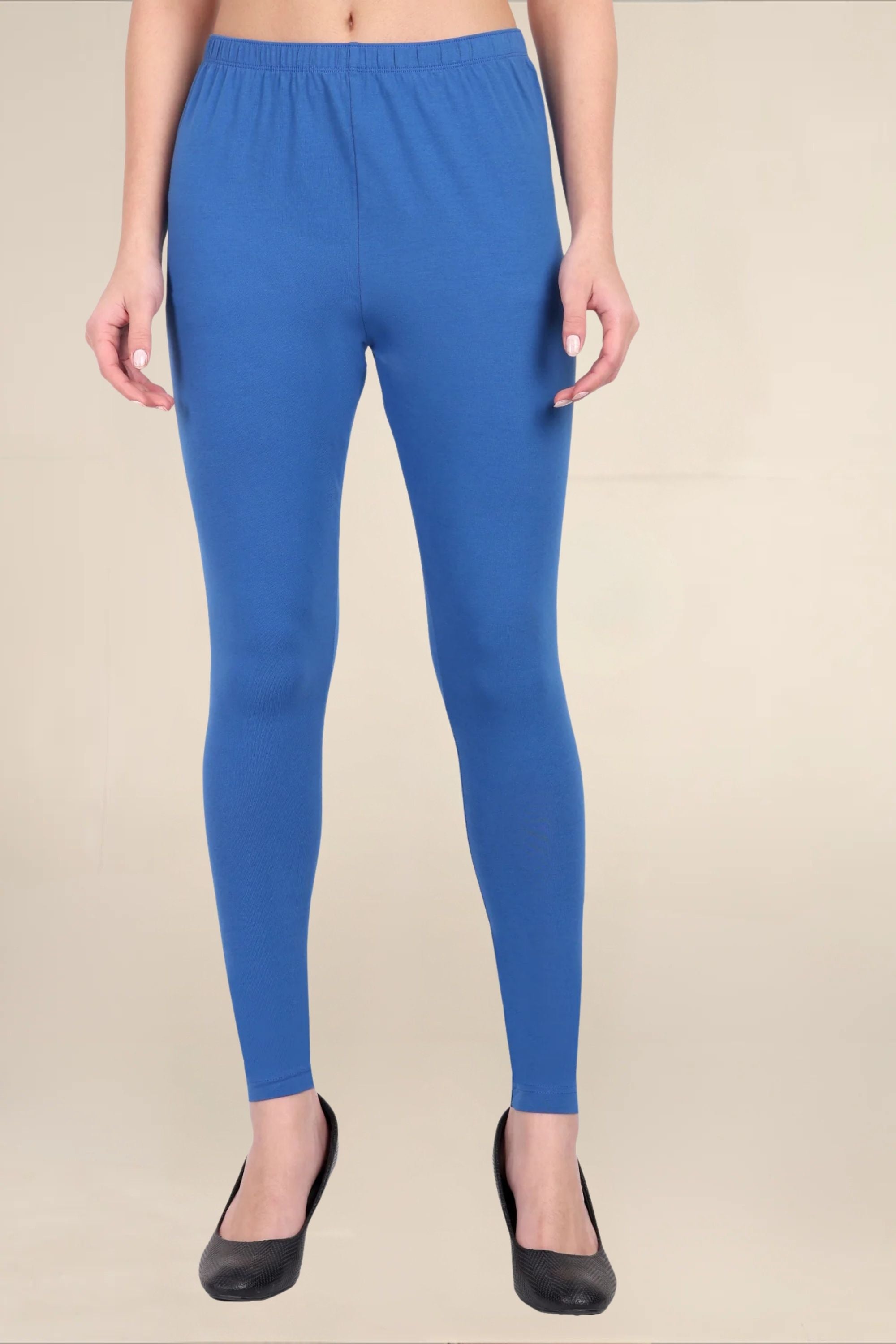 Women Bright Royal Breathable Long Length Legging
