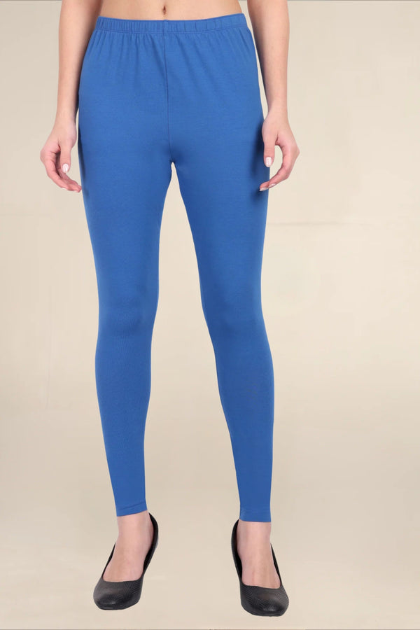 Women Bright Royal Breathable Long Length Legging