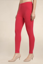 Women Bright Fuchsia Ankle Length Legging