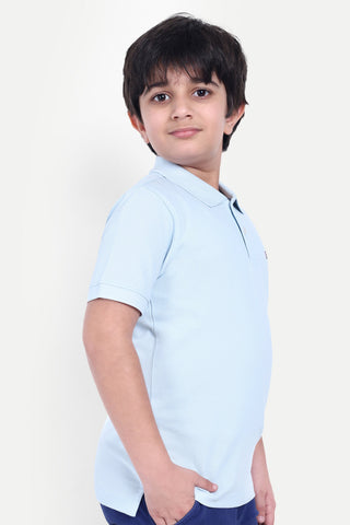 Boys Solid Classic Polo T-shirt - Stylish & Comfortable Everyday Wear