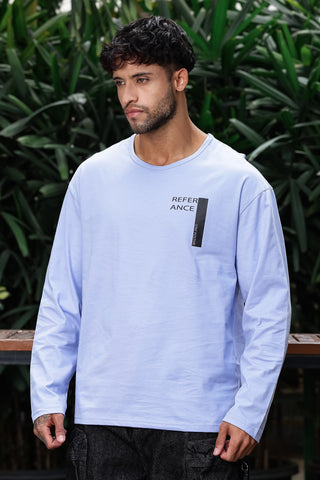 Men’s 100% Cotton Typography Printed Full Sleeve T-Shirt | Round Neck Long Sleeve Casual Tee | Soft Breathable Fabric | Machine Washable