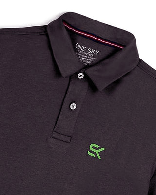 Boys Black Polo T-Shirt