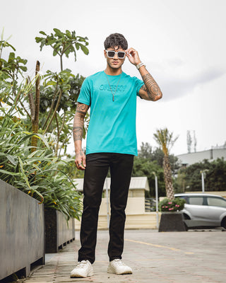 Men Jade Round Neck T-Shirt