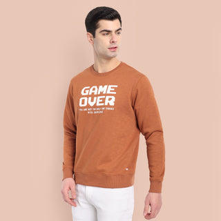 Men Rust Sweatshirt