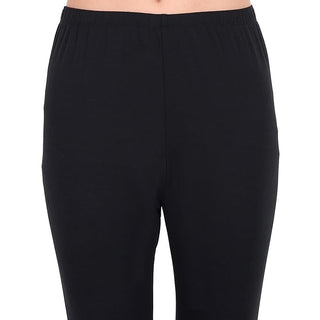 WOMEN BLACK REGULAR LENGTH LEGGING