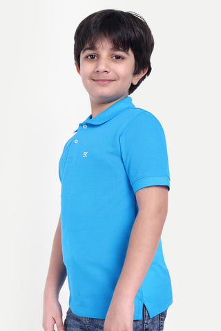 Boys Solid Classic Polo T-shirt - Stylish & Comfortable Everyday Wear