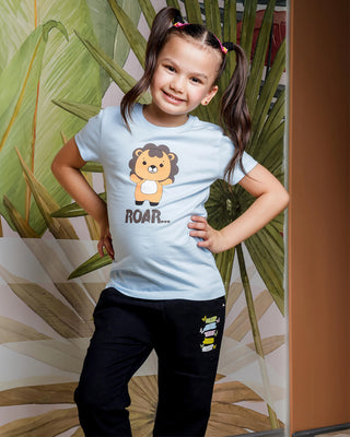 Girls Regular Fit Half Sleeves T-Shirt