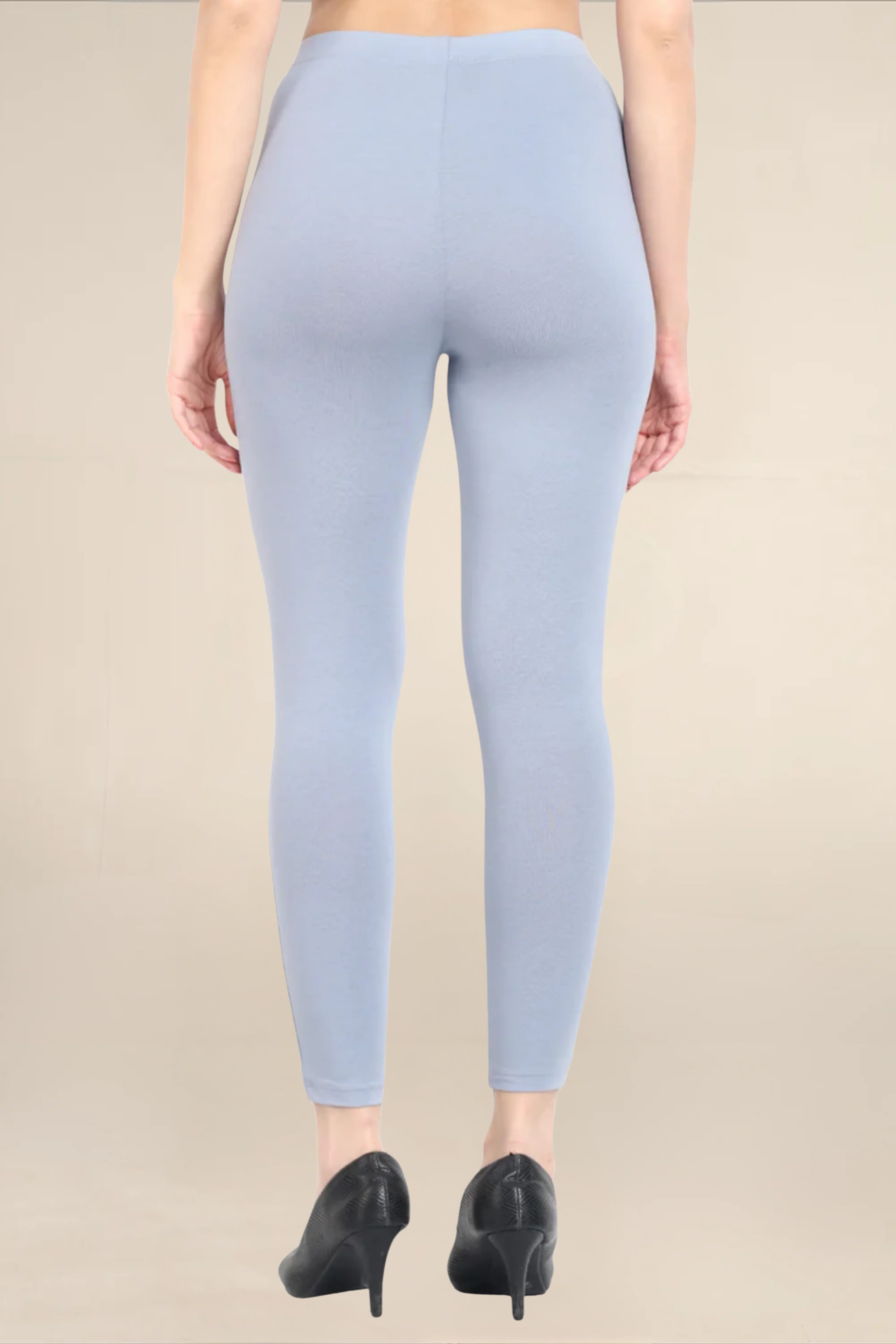 Women Shark Grey Ankle Length Legging