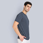 Men Navy Regular Fit Summer T-Shirt