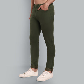 Men Military Olive Casual Pant