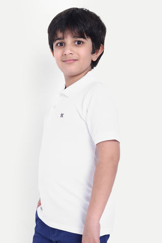 Boys Solid Classic Polo T-shirt - Stylish & Comfortable Everyday Wear