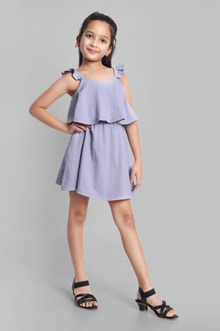 Girls Cotton Sleeveless Dress